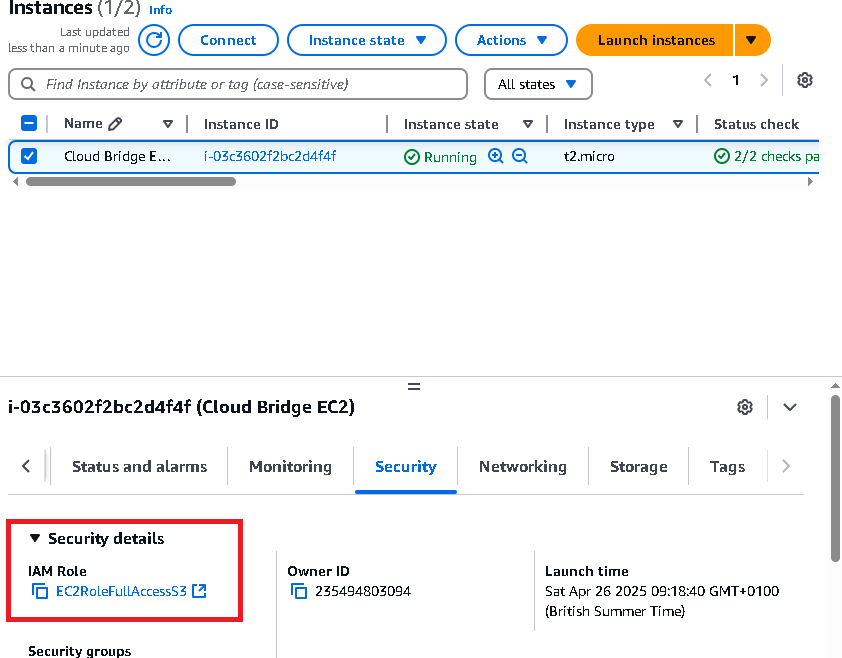 Security Verification Screenshot